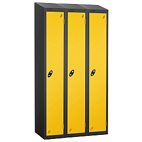 Atom Black Antibacterial Sloping Top Lockers - Has
