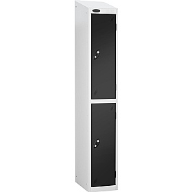 Atom White Antibacterial Sloping Top Lockers - Has