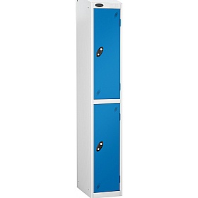 Atom White Antibacterial Sloping Top Lockers - Has