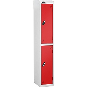 Atom White Antibacterial Sloping Top Lockers - Has