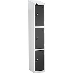 Atom White Antibacterial Sloping Top Lockers