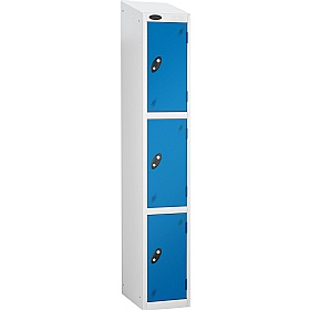 Atom White Antibacterial Sloping Top Lockers - Has