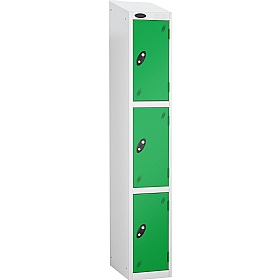 Atom White Antibacterial Sloping Top Lockers - Has