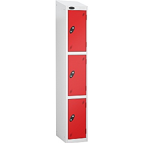 Atom White Antibacterial Sloping Top Lockers - Has