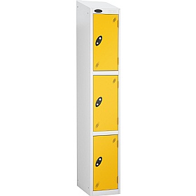 Atom White Antibacterial Sloping Top Lockers - Has