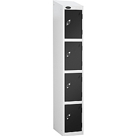 Atom White Antibacterial Sloping Top Lockers