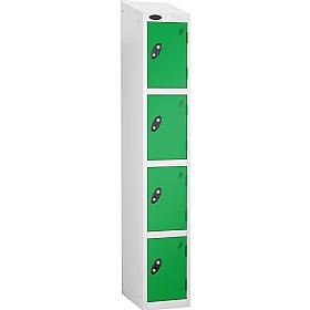 Atom White Antibacterial Sloping Top Lockers - Has
