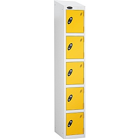 Atom White Antibacterial Sloping Top Lockers - Has
