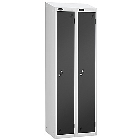 Atom White Antibacterial Sloping Top Lockers - Has