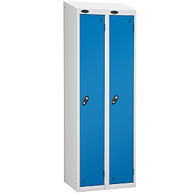 Atom White Antibacterial Sloping Top Lockers - Has