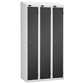 Atom White Antibacterial Sloping Top Lockers - Has