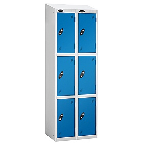 Atom White Antibacterial Sloping Top Lockers - Has