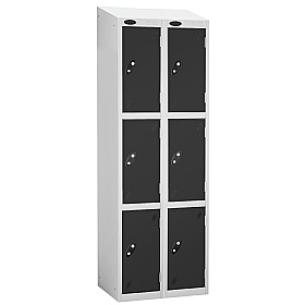 Atom White Antibacterial Sloping Top Lockers - Has