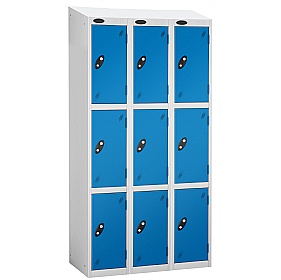 Atom White Antibacterial Sloping Top Lockers - Has