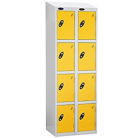 Atom White Antibacterial Sloping Top Lockers