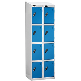 Atom White Antibacterial Sloping Top Lockers - Has