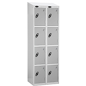 Atom White Antibacterial Sloping Top Lockers - Has