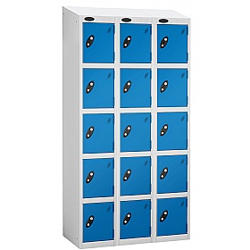 Atom White Antibacterial Sloping Top Lockers - Has