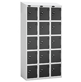 Atom White Antibacterial Sloping Top Lockers - Has