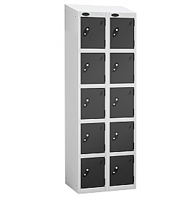 Atom White Antibacterial Sloping Top Lockers
