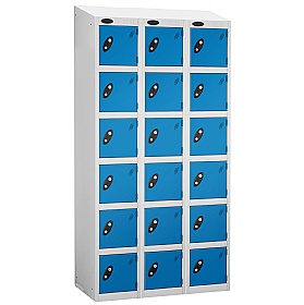 Atom White Antibacterial Sloping Top Lockers - Has