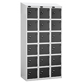Atom White Antibacterial Sloping Top Lockers - Has