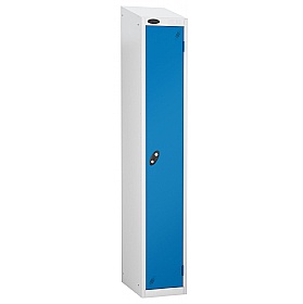Atom White Antibacterial Sloping Top Lockers - Has