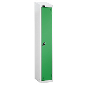 Atom White Antibacterial Sloping Top Lockers - Has