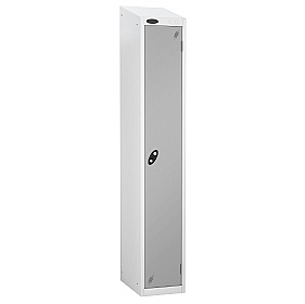 Atom White Antibacterial Sloping Top Lockers - Has