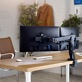 Ollin Dual Screen Dynamic Monitor Arm - Office Accessories