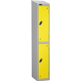 Equinox Silver Antibacterial Sloping Top Lockers