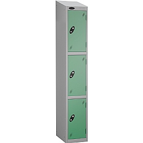 Equinox Silver Antibacterial Sloping Top Lockers