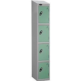 Equinox Silver Antibacterial Sloping Top Lockers