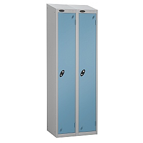 Equinox Silver Antibacterial Sloping Top Lockers