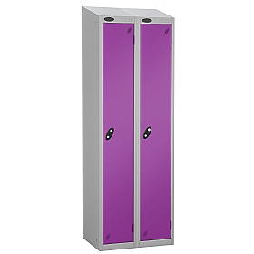 Equinox Silver Antibacterial Sloping Top Lockers