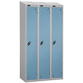 Equinox Silver Antibacterial Sloping Top Lockers