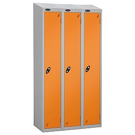Equinox Silver Antibacterial Sloping Top Lockers