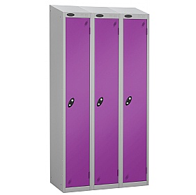 Equinox Silver Antibacterial Sloping Top Lockers