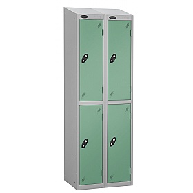 Equinox Silver Antibacterial Sloping Top Lockers