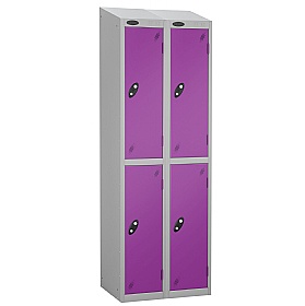 Equinox Silver Antibacterial Sloping Top Lockers