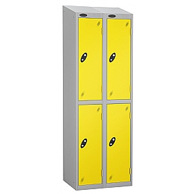 Equinox Silver Antibacterial Sloping Top Lockers