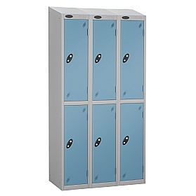 Equinox Silver Antibacterial Sloping Top Lockers