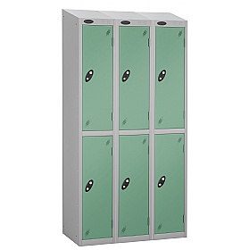 Equinox Silver Antibacterial Sloping Top Lockers