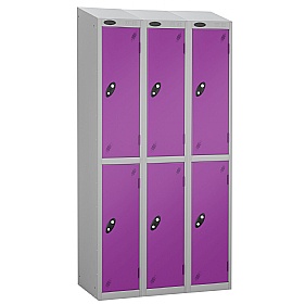 Equinox Silver Antibacterial Sloping Top Lockers