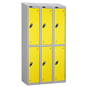 Equinox Silver Antibacterial Sloping Top Lockers