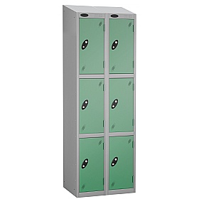 Equinox Silver Antibacterial Sloping Top Lockers