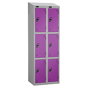 Equinox Silver Antibacterial Sloping Top Lockers