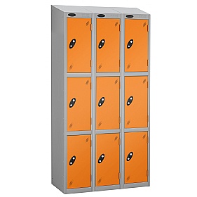 Equinox Silver Antibacterial Sloping Top Lockers