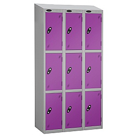 Equinox Silver Antibacterial Sloping Top Lockers