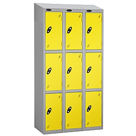 Equinox Silver Antibacterial Sloping Top Lockers